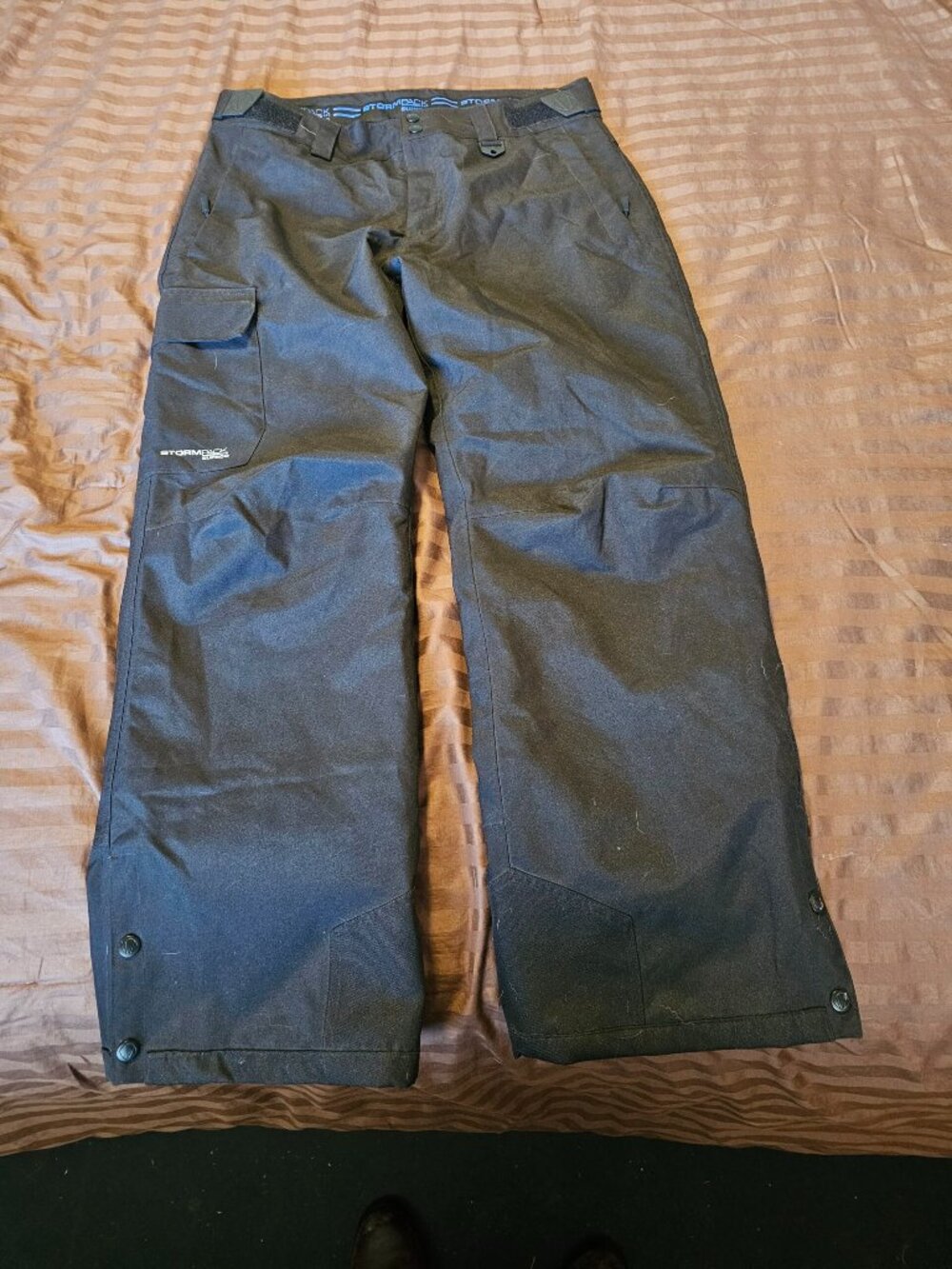 Sunice StormPack Men's Black Snow Pants with Cargo Pocket